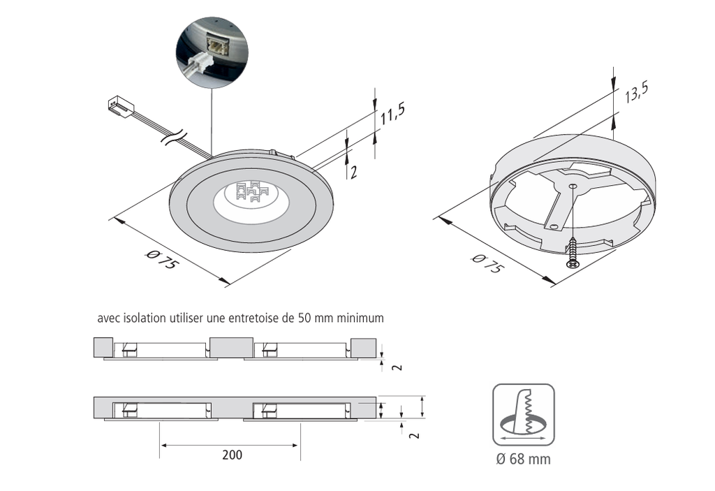 AR68 24V Ø 68MM