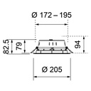 TECO LED IP44 Ø 172-195MM