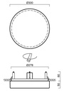 DELIA CV IP44 Ø 300MM