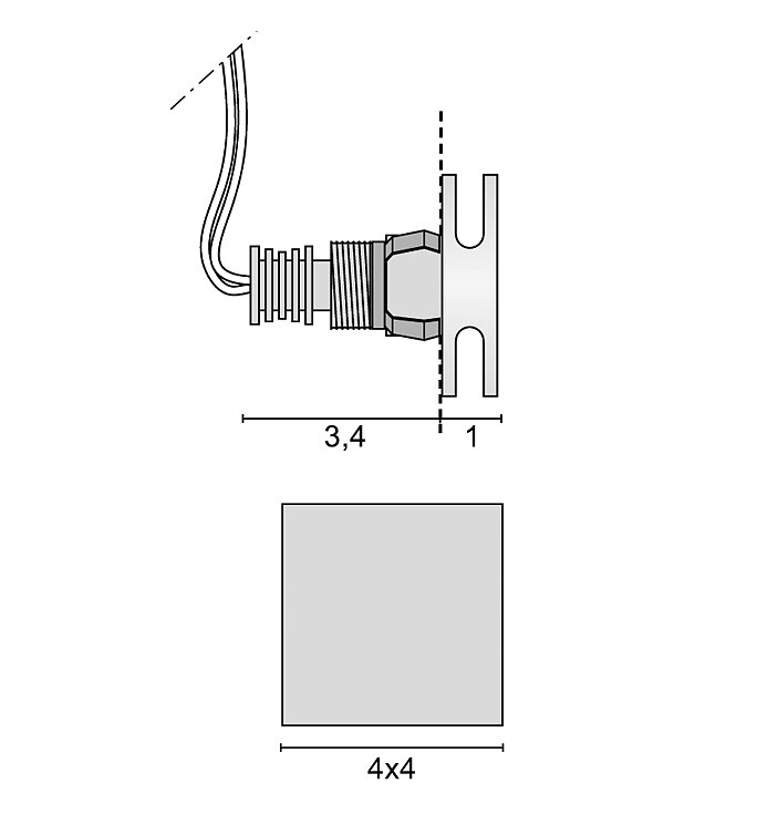 TRIM QUADRO Ø 20MM