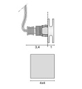 TRIM QUADRO Ø 20MM