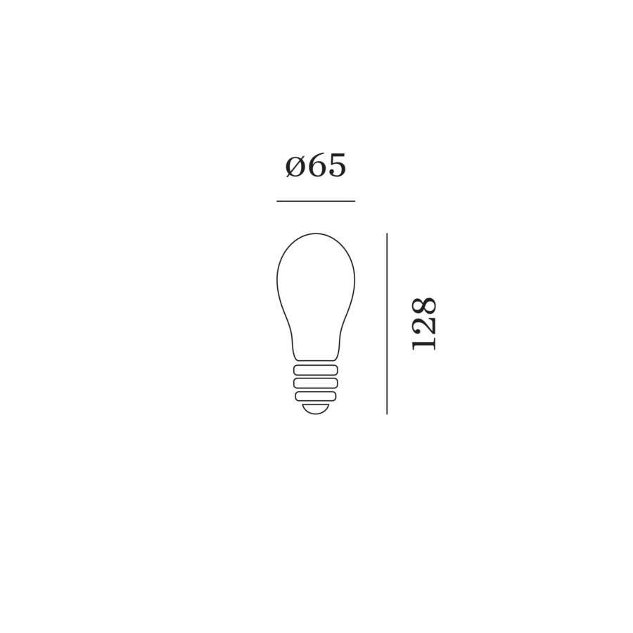 AMPOULE A65 LED 2700K OPAL