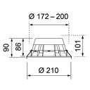 ECOLED IP44 Ø 172-200MM