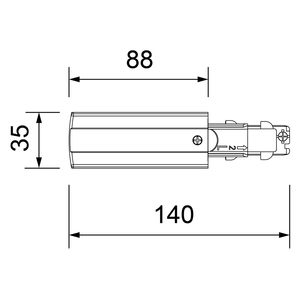 ALIMENTATION EXTREMITE DROITE