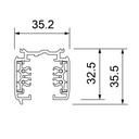 RAIL TRIPHASE APPARENT 2000MM