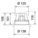 ZENTA II LED IP44 Ø 125MM