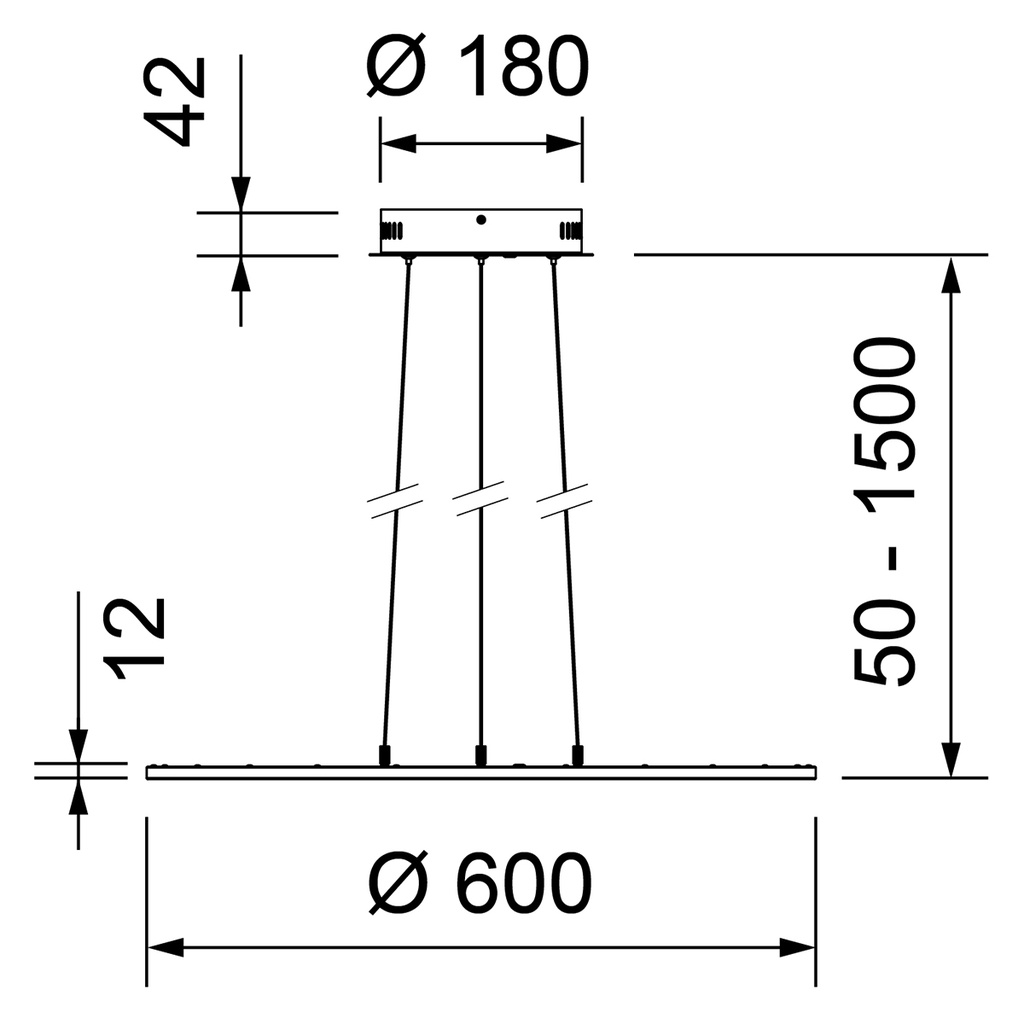 FLAT ROUND LED 600