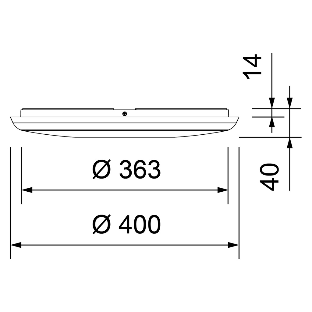 CLOUD LED IP54 Ø 400MM