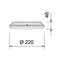 LAGO LED IP54 Ø 220MM