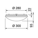 DIAMOND LED Ø 300MM 