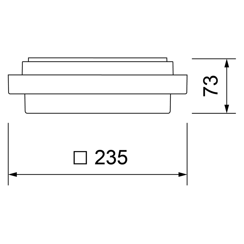 TURA SQUARE LED 235 IP65