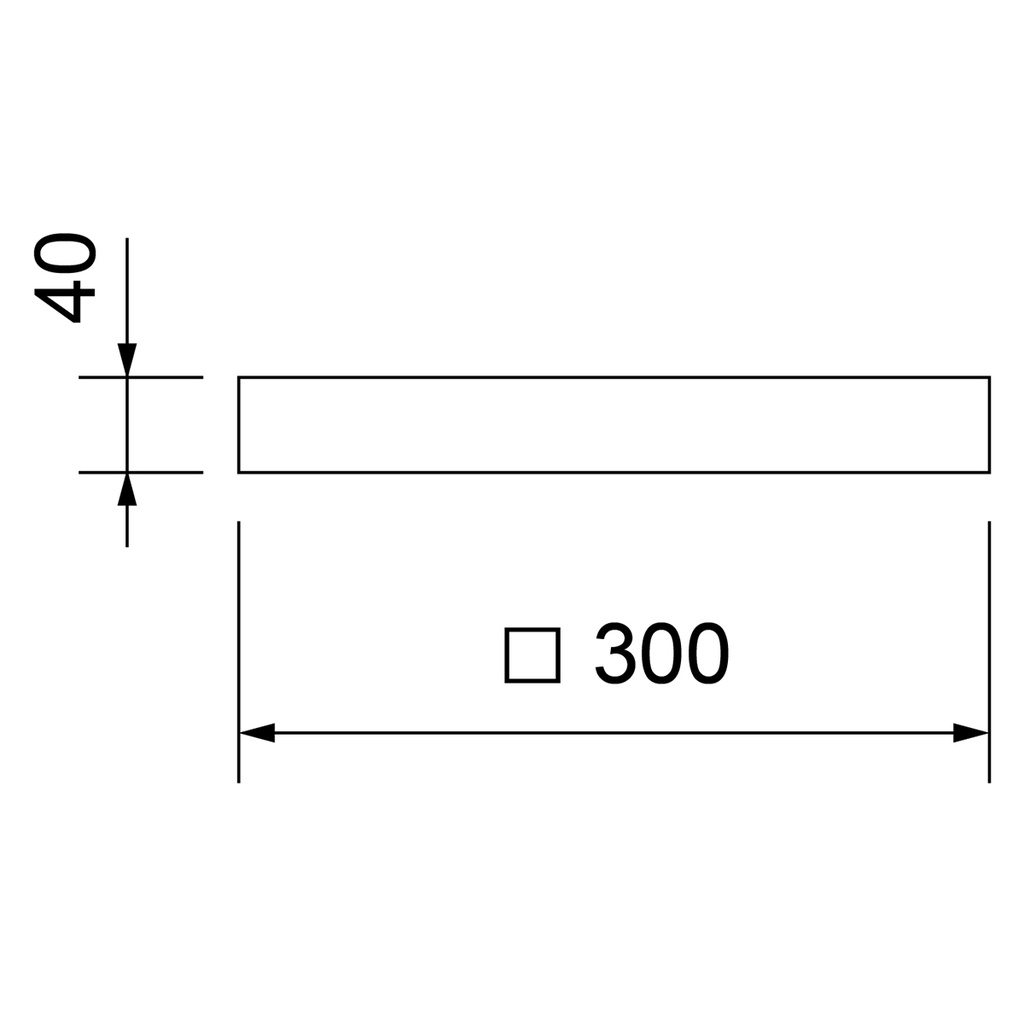 TAKEO SQUARE II LED Ø 300MM