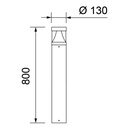 TOM CONCAVE ROUND LED 800MM IP65