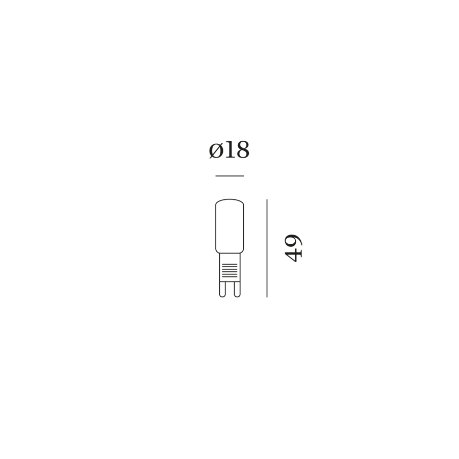 AMPOULE QT14 LED 2700K