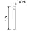 TOM CONCAVE ROUND II LED 1100MM IP65