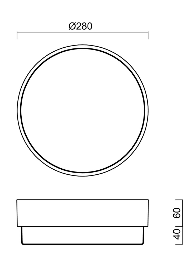 TRITON 1 IP65 Ø 280MM