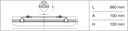 LINDA LED 660MM IP66