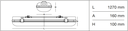 LINDA LED 2x24W 1270MM IP66