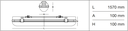 LINDA LED ICE 1x30W UR95 1570MM IP66