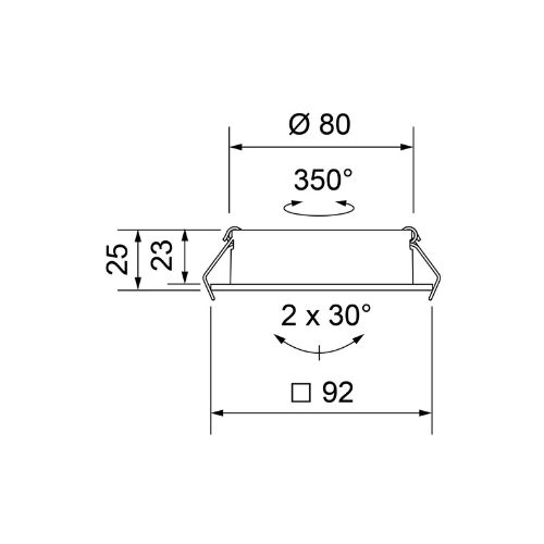 TWIST 80 SQUARE PLAN Ø 80MM