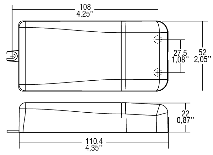 CONVERTISSEUR TCI-MULTI 17W 250-900mA 1-10V IP20