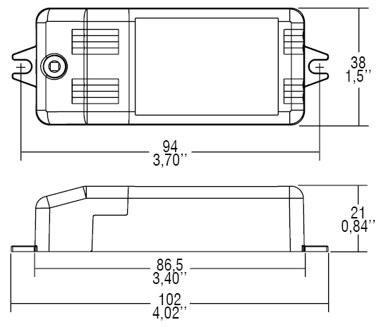 CONVERTISSEUR TCI MICRO MD 350MA R.C IP20
