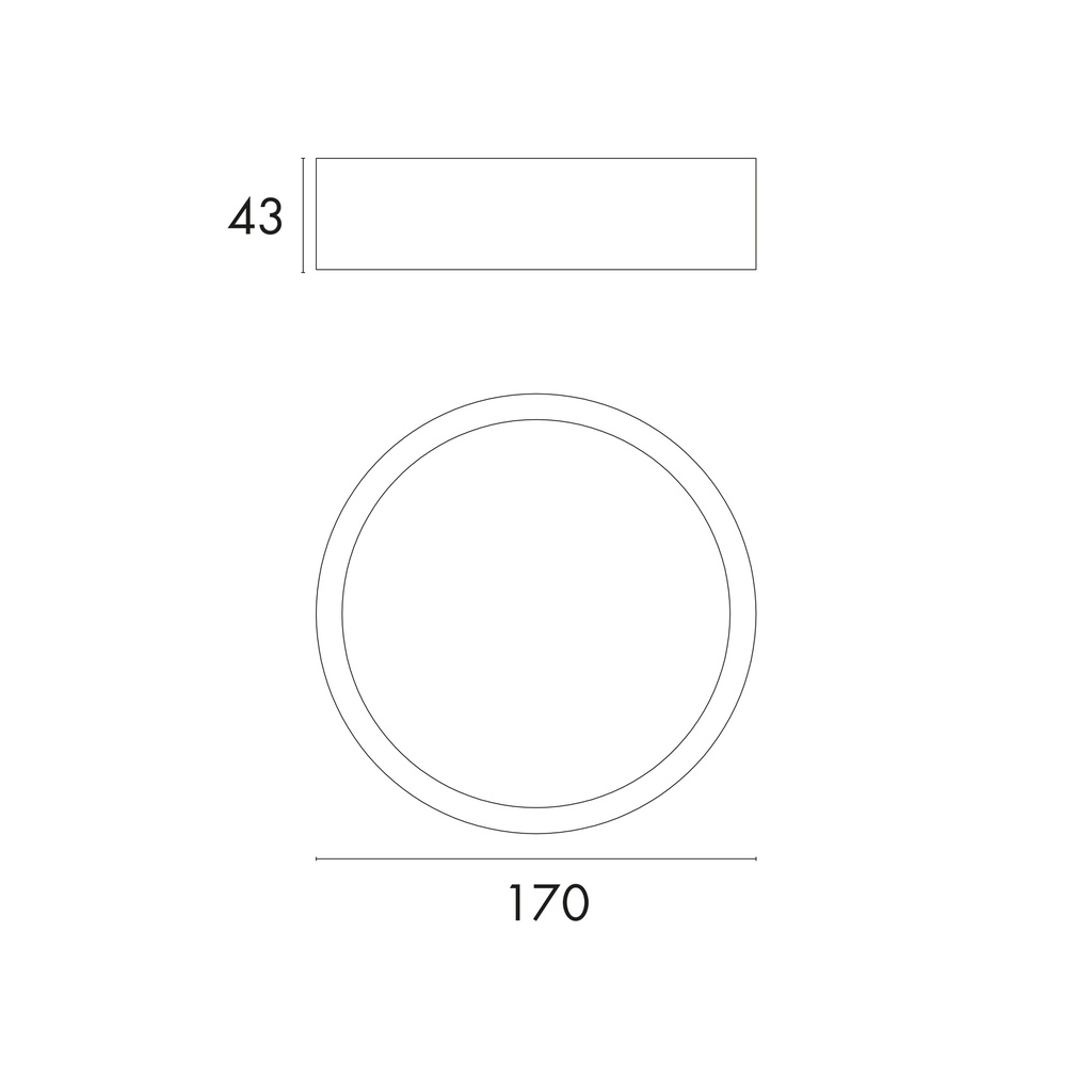 NARROW Ø 170MM