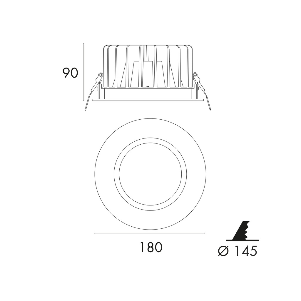 JI53540 IP65 Ø 145MM