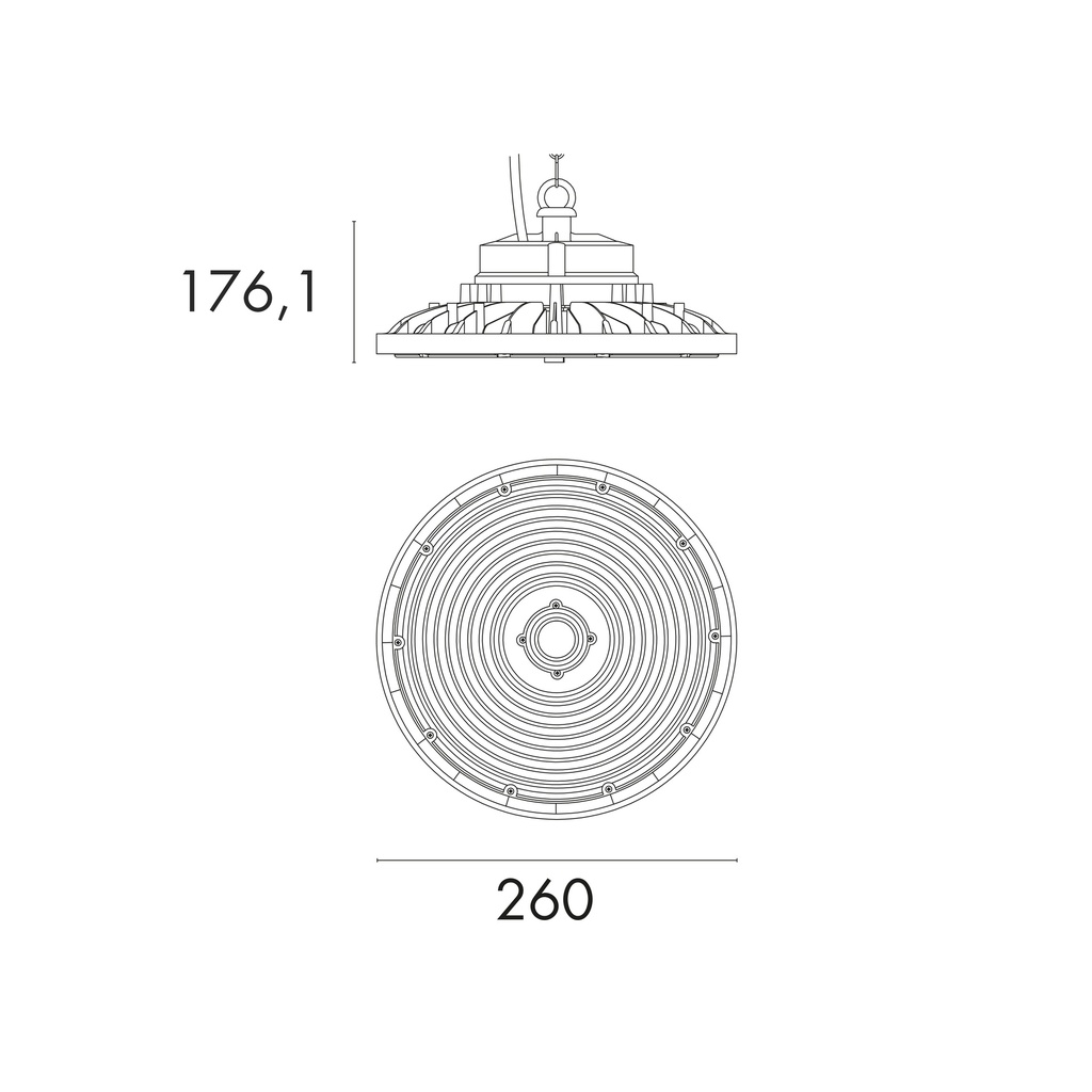 HIGHBAY IP65 Ø 260MM