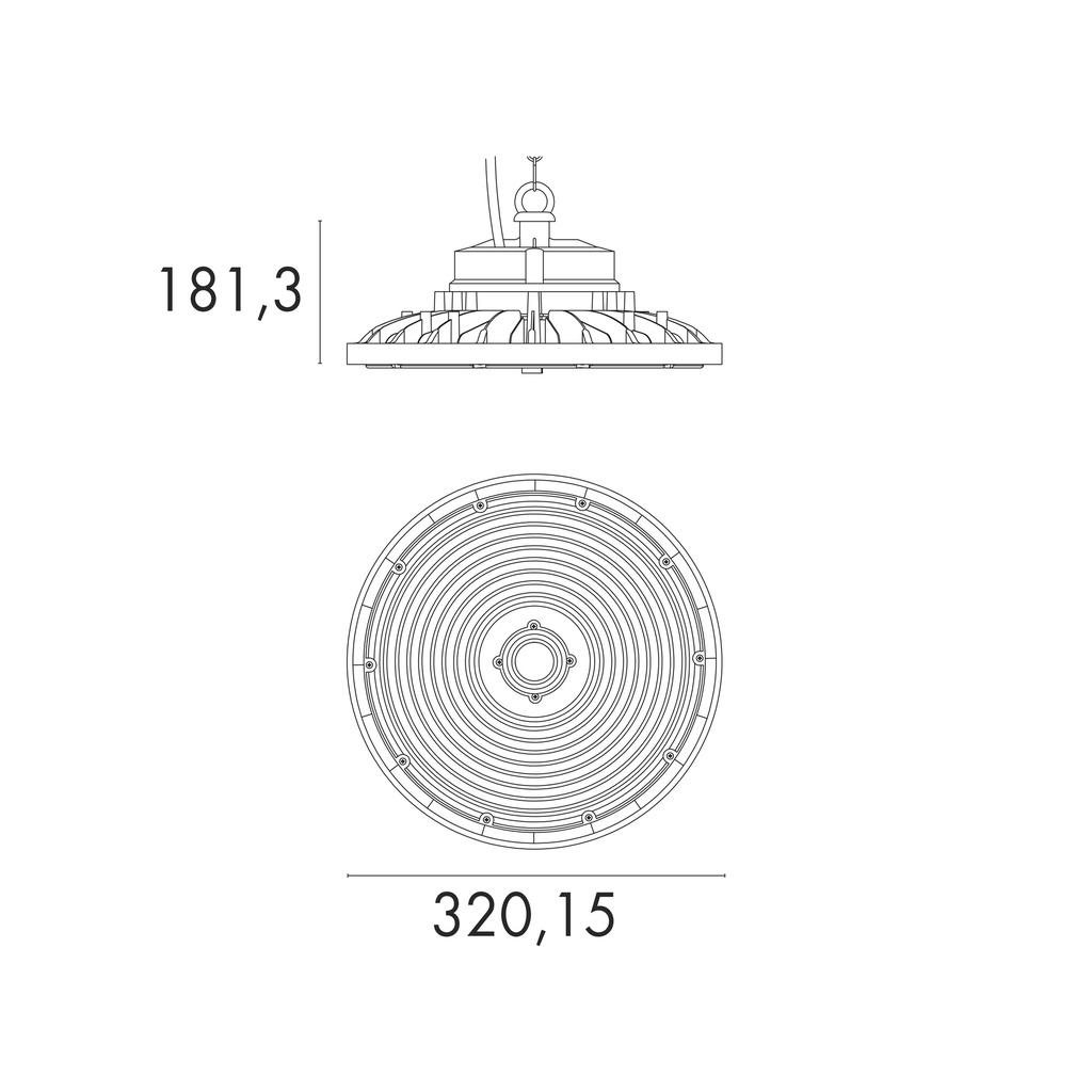 HIGHBAY IP65 Ø 320MM