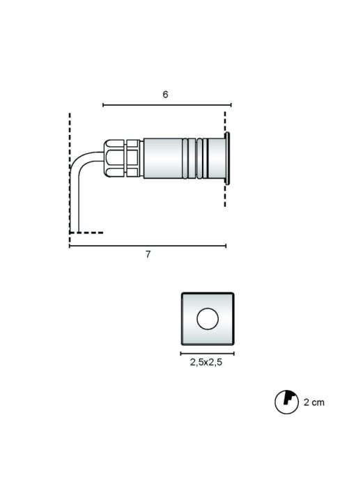 ZEPPELIN MINI PLUS QUADRO IP67 Ø 20MM