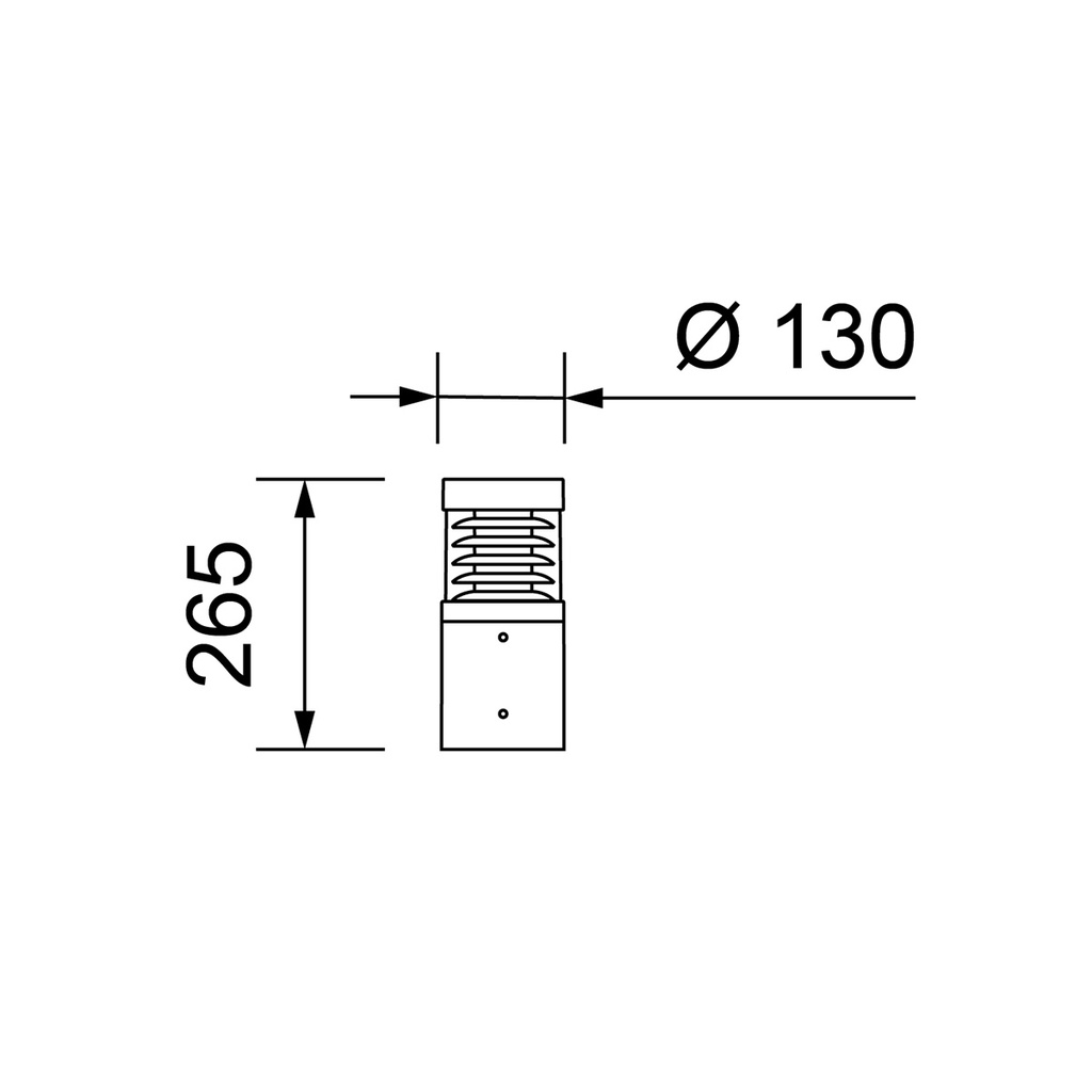 TOM ROUND II LED 265MM IP65