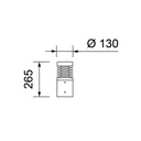 TOM ROUND II LED 265MM IP65
