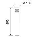 TOM ROUND II LED 800MM IP65