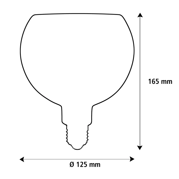 AMPOULE FLOATING GLOBE 125 LED E27 6W