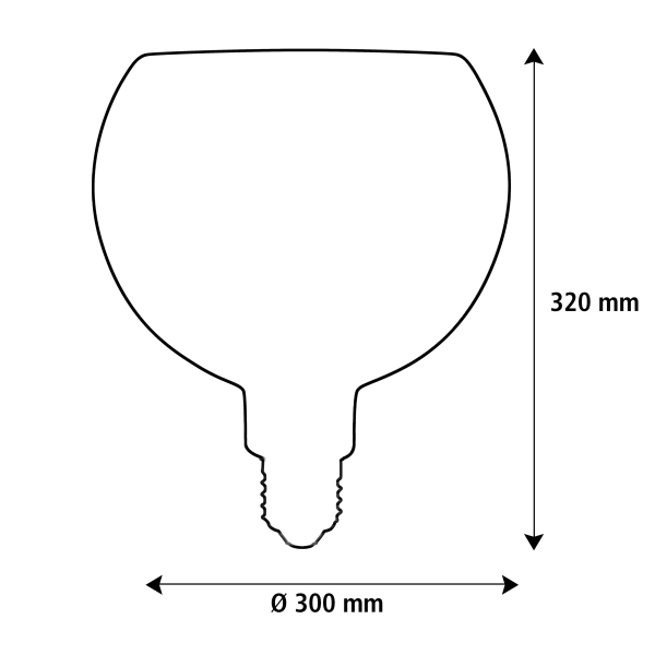 AMPOULE FLOATING GLOBE 300 LED E27 8W