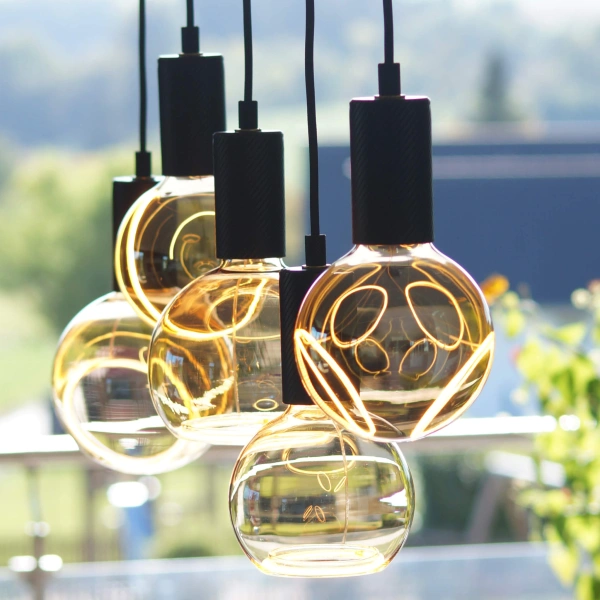 AMPOULE GLOBE 125 2X SLANTING SOFT CURVE LED E27 6W