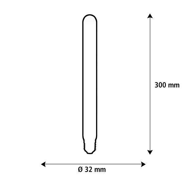 AMPOULE SOFT TUBE T300 LED E27 9W 