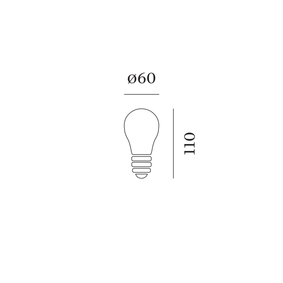 LAMP A60 LED 2700K OPAL
