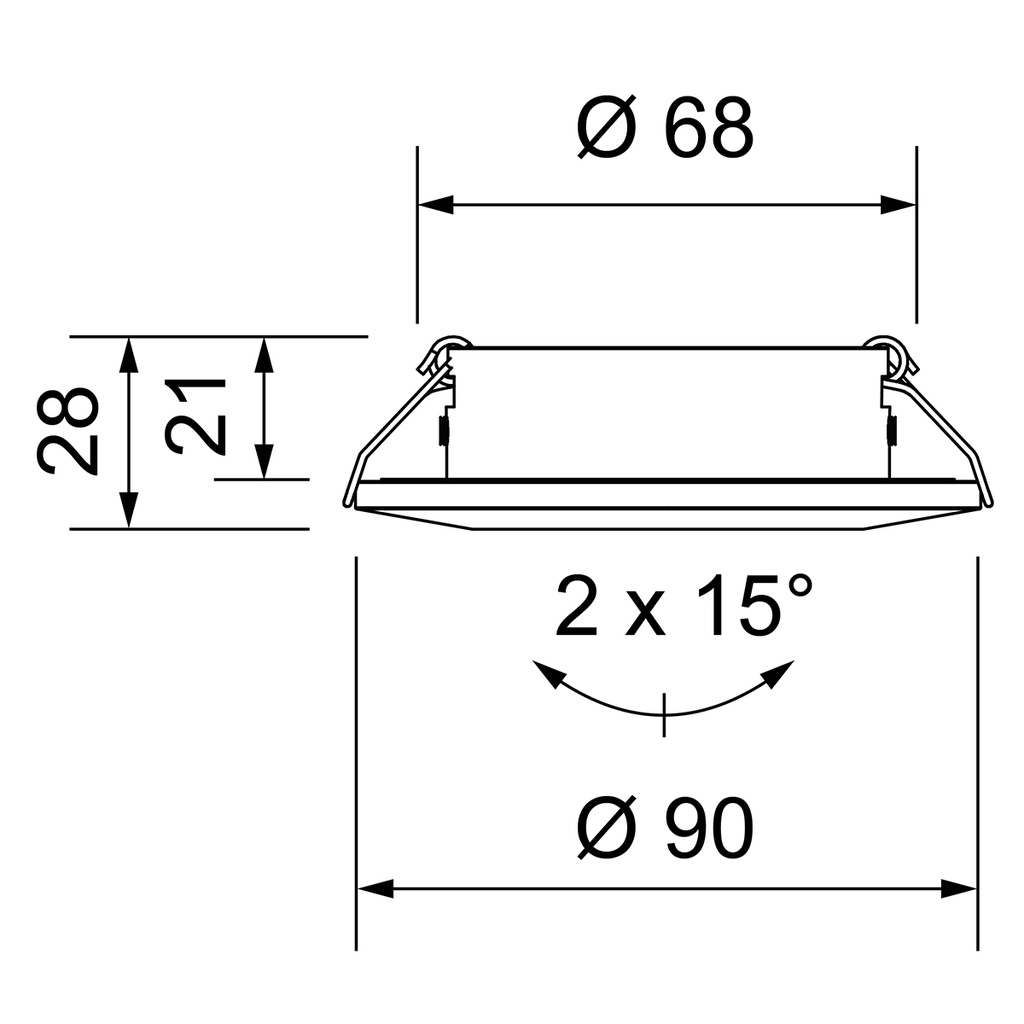 MILA IP65 Ø 68MM