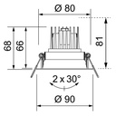 CONCAVE AVEC RIDL 900 Ø 80MM