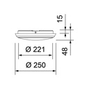 CLOUD LED Ø 250MM