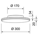 PLATE ROUND II LED IP65