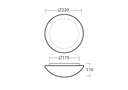 AURA 1 LED Ø 220MM