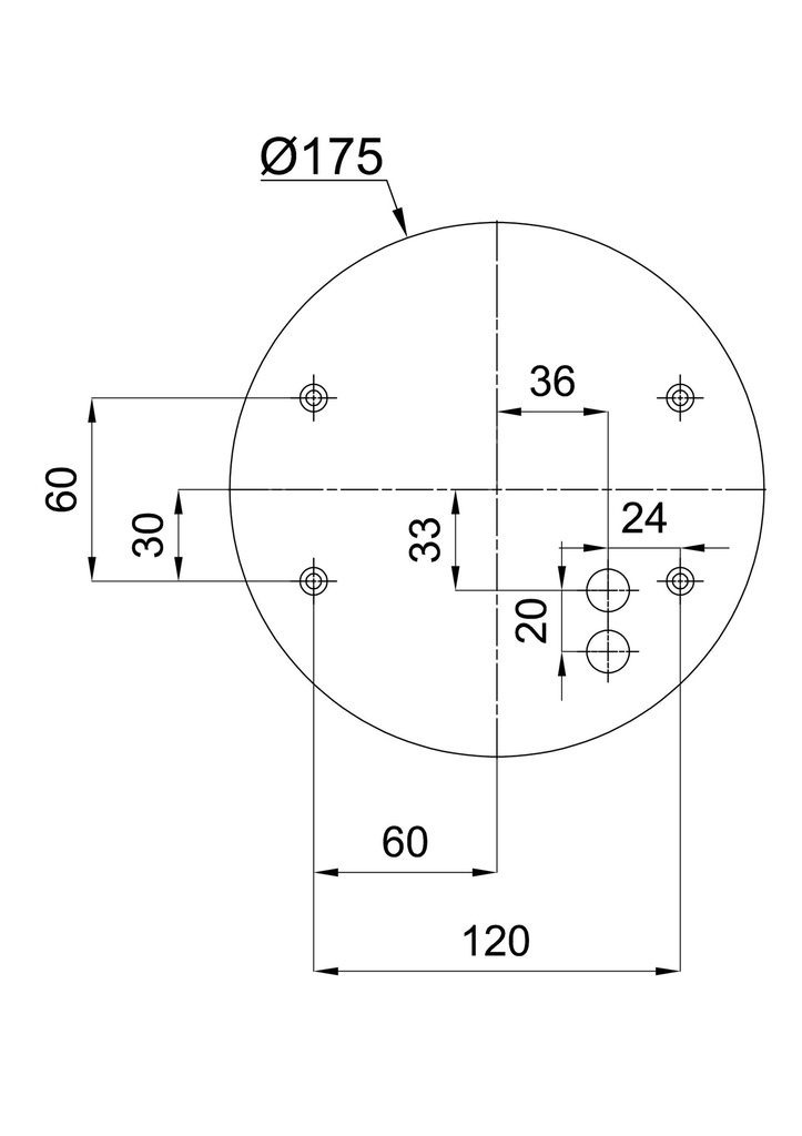 AURA 1 LED Ø 220MM