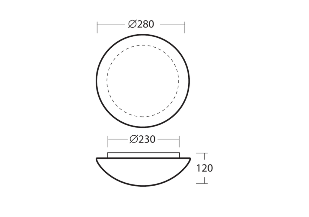 AURA 2 LED Ø 280MM