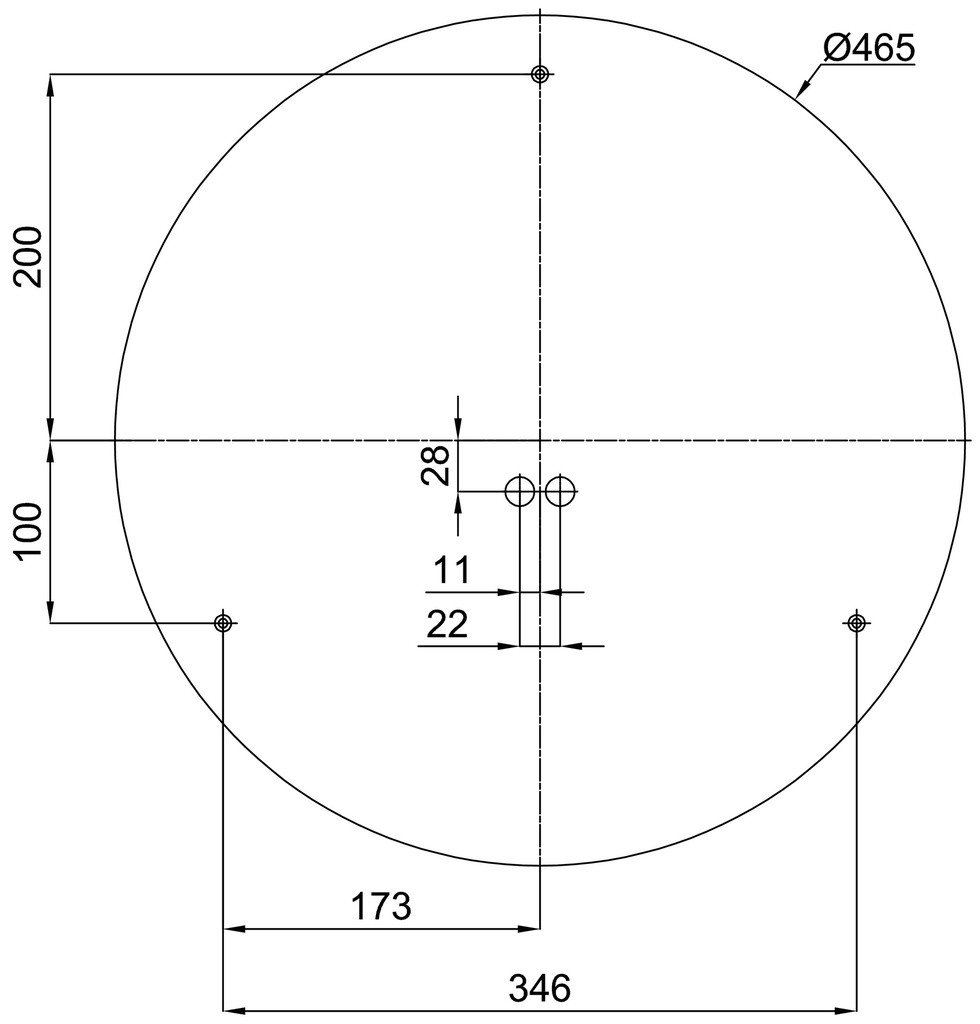 DELIA 3 E27 IP54 Ø 500MM