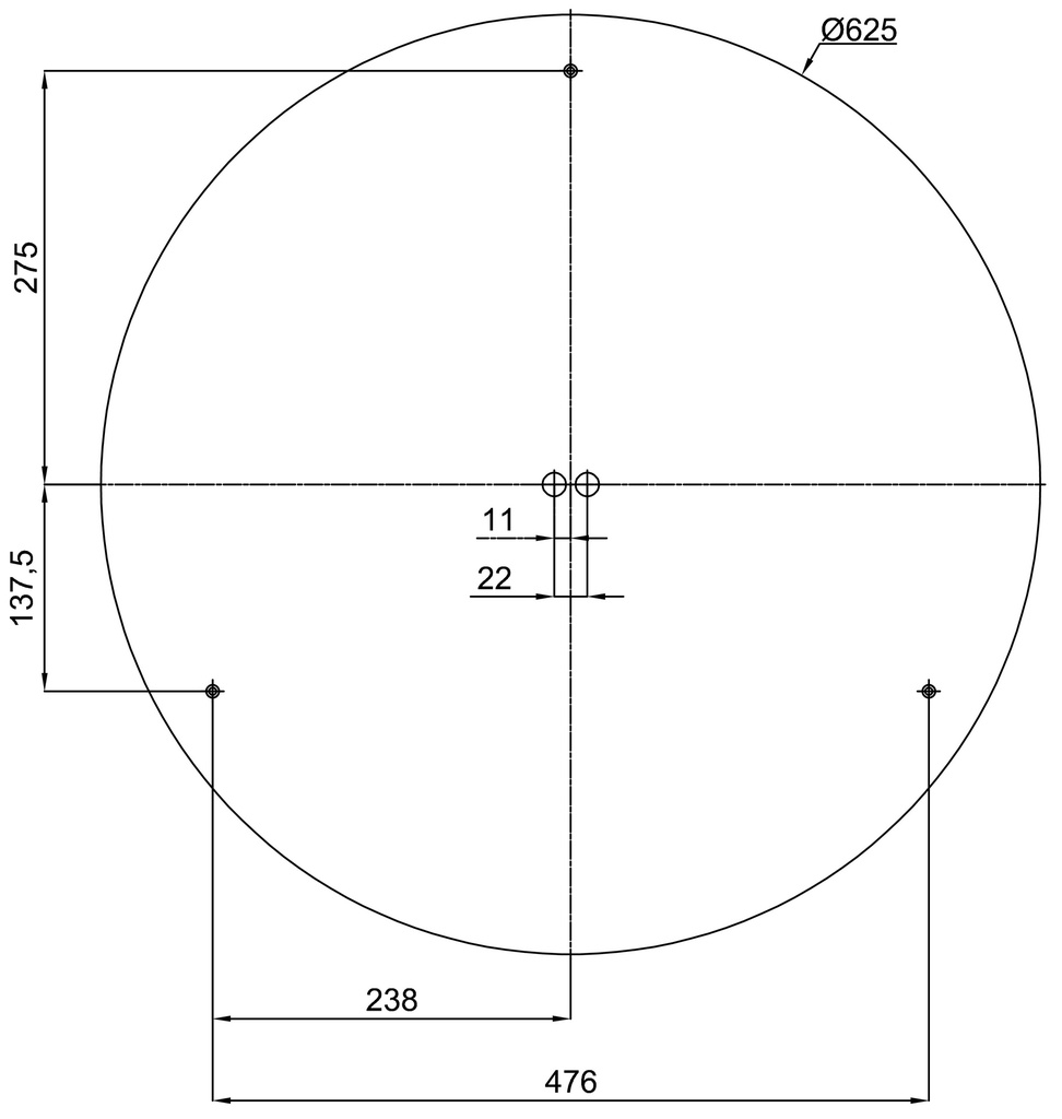 DELIA 4 LED IP54 Ø 650MM