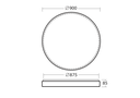 DELIA 5 LED IP54 Ø 900MM