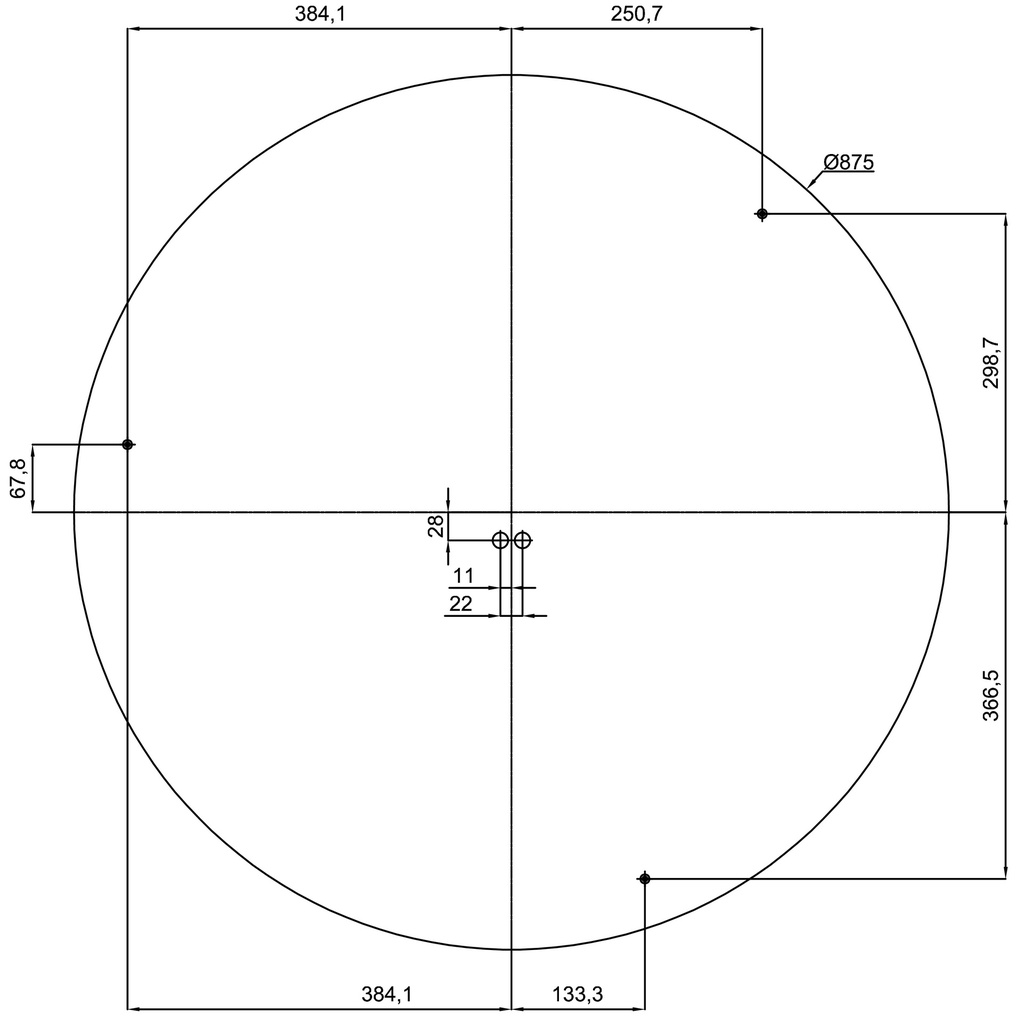 DELIA 5 E27 IP54 Ø 900MM